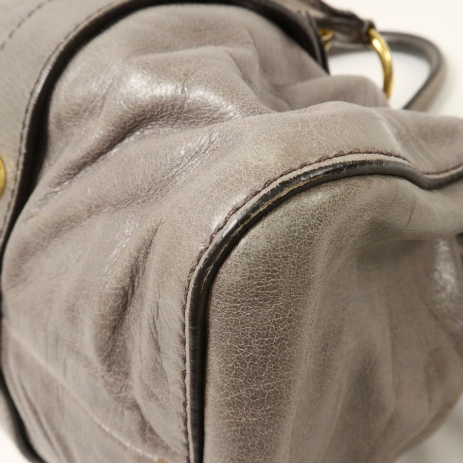 Miu Miu 牛皮皮革2 Way Shoulder手挽肩背兩用袋-14