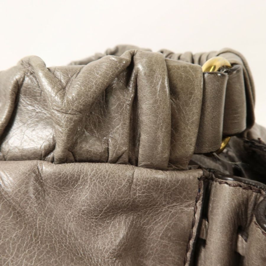 Miu Miu 牛皮皮革2 Way Shoulder手挽肩背兩用袋-16