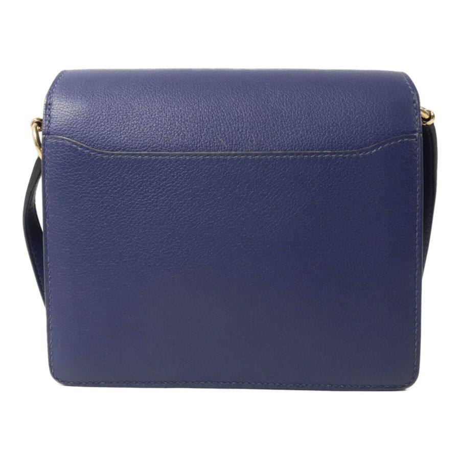HERMES Evercolor皮革Roulis Mini肩背袋Bleu Agate-1