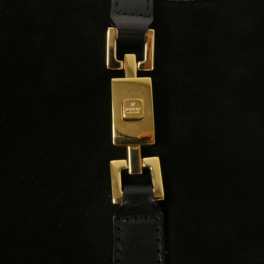 GUCCI 牛皮皮革/絨布Jackie Hobo肩背袋-7