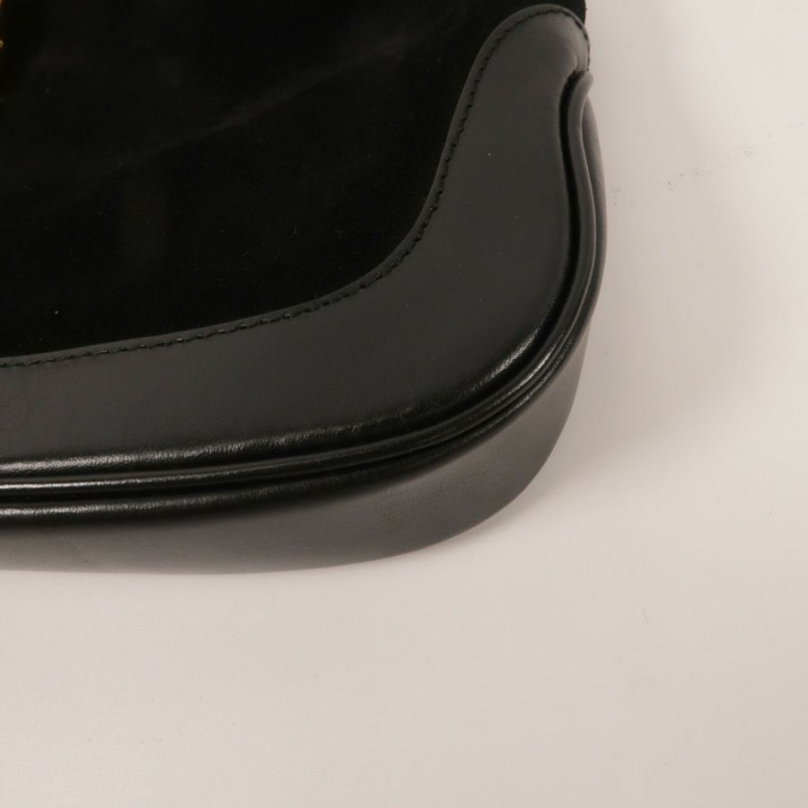 GUCCI 牛皮皮革/絨布Jackie Hobo肩背袋-11