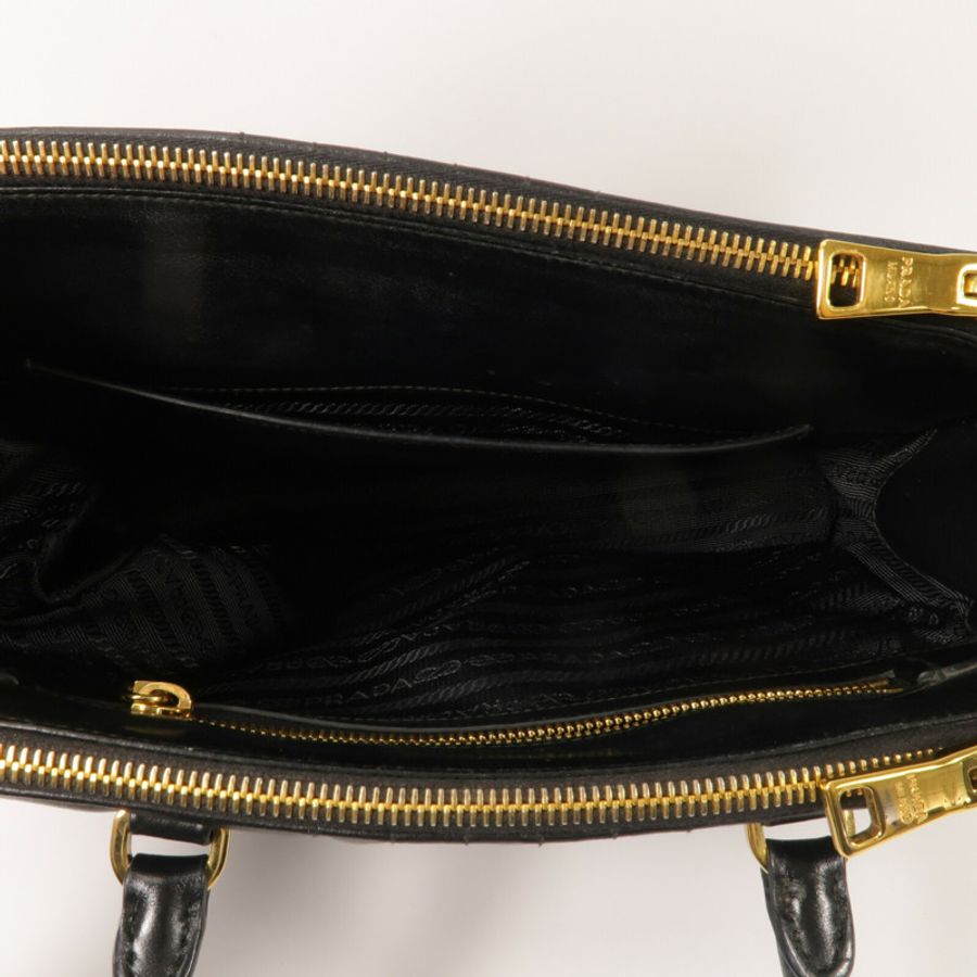 PRADA 牛皮皮革Shoulder Bag手挽肩背兩用袋-4