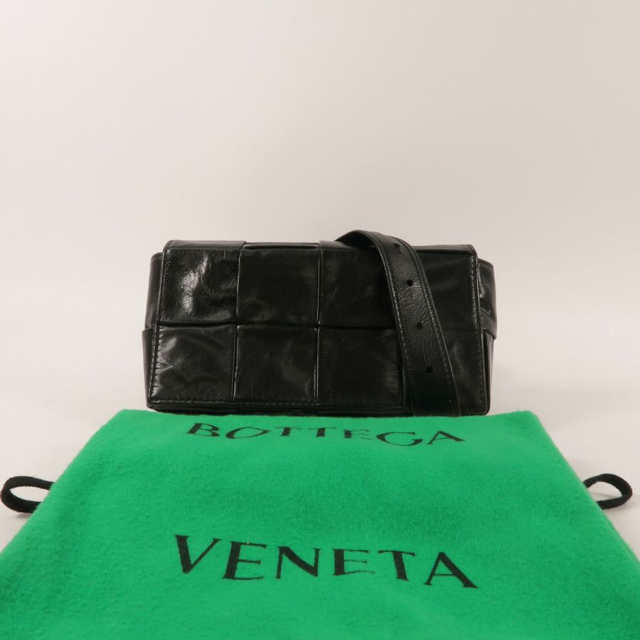 BOTTEGA VENETA 牛皮皮革Mini Cassette Belt Bag腰包-8