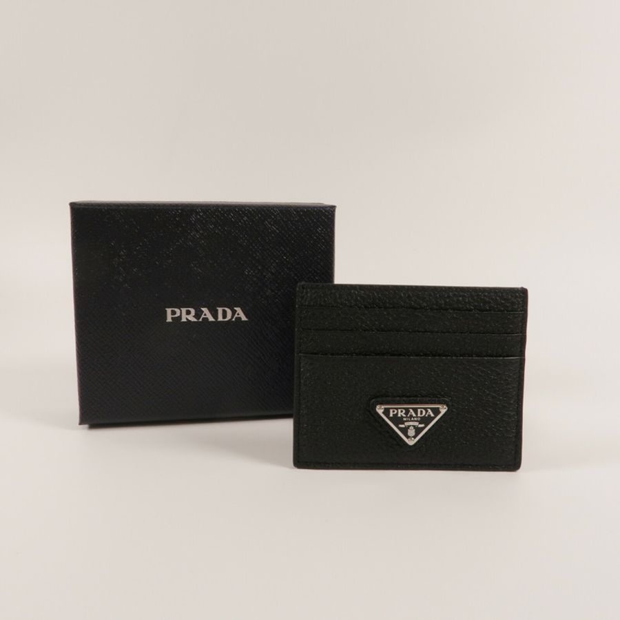 PRADA 牛皮皮革Leather Card Holder卡片套-8