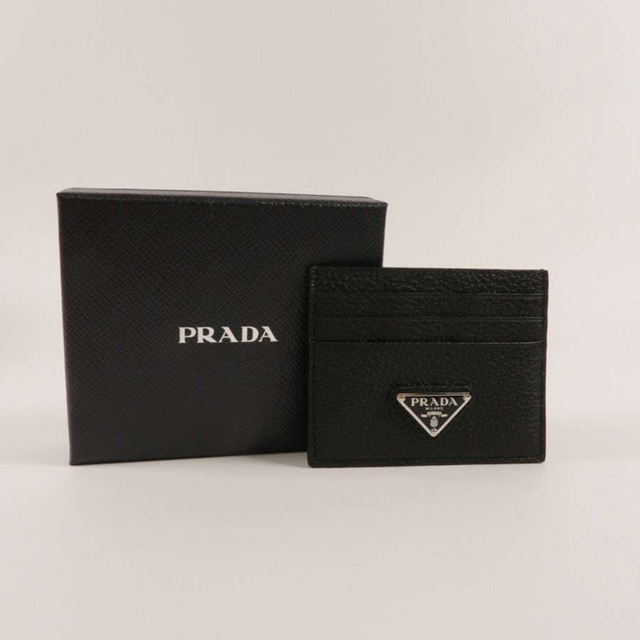 PRADA 牛皮皮革Leather Card Holder卡片套-7