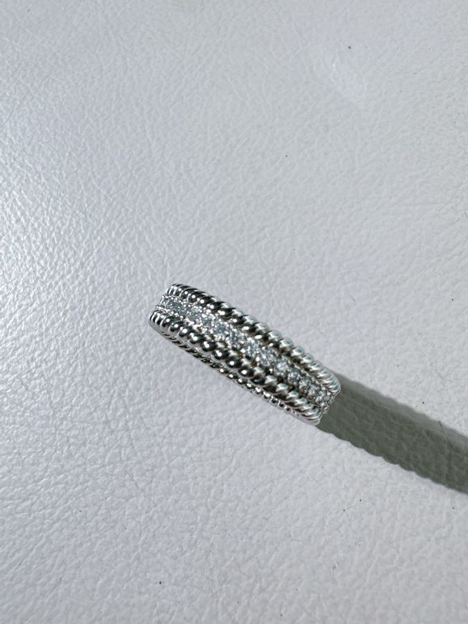 Tiffany & Co. 蒂芙尼 Schlumberger 史隆伯傑 大師 系列 Rope 滿鑽麻花戒指,51碼-5