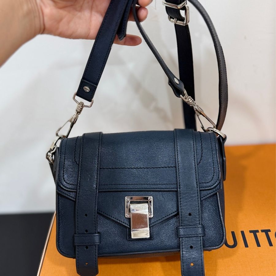Proenza Schouler PS1 Pouch mini 深藍 肩背包 斜背包 側背包 手提包-0