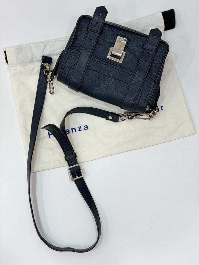 Proenza Schouler PS1 Pouch mini 深藍 肩背包 斜背包 側背包 手提包-19