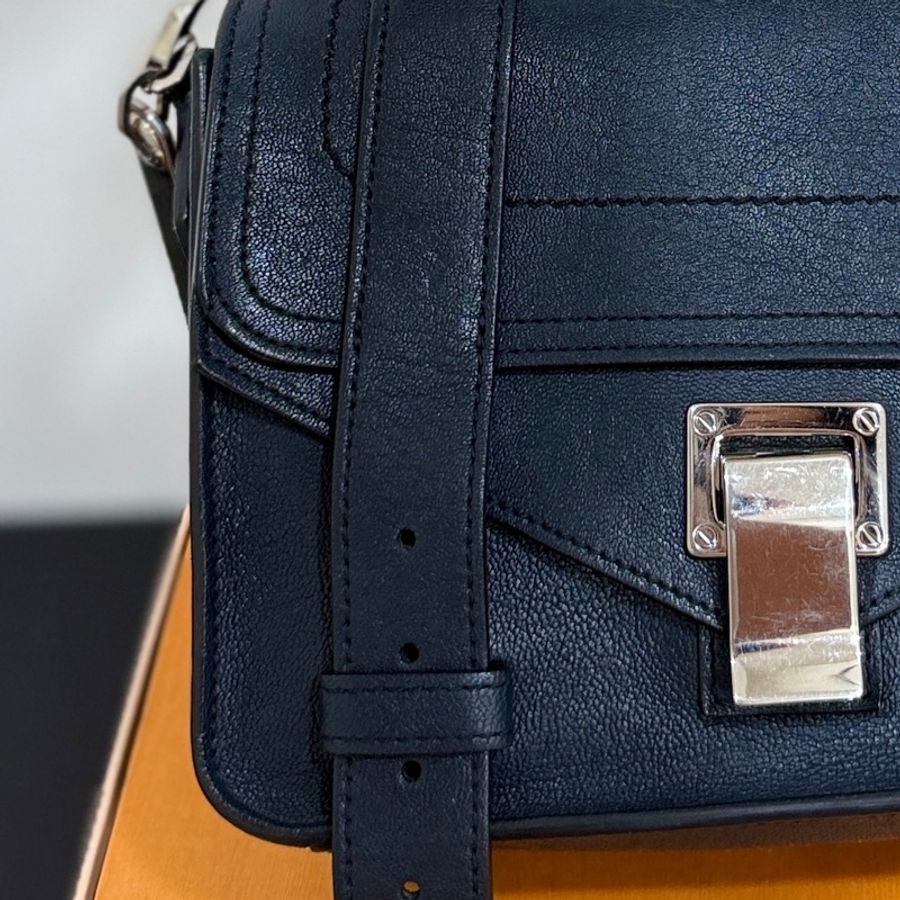 Proenza Schouler PS1 Pouch mini 深藍 肩背包 斜背包 側背包 手提包-26