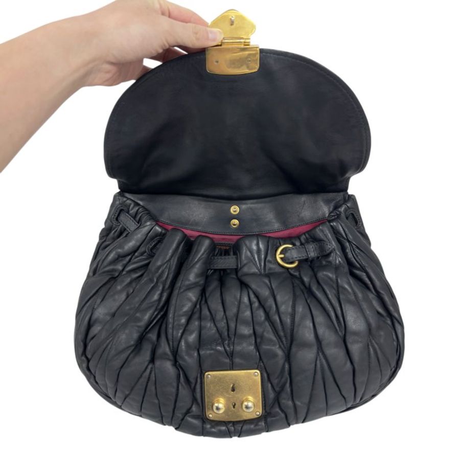 MIU MIU Matelassé 皺摺 2用袋-18