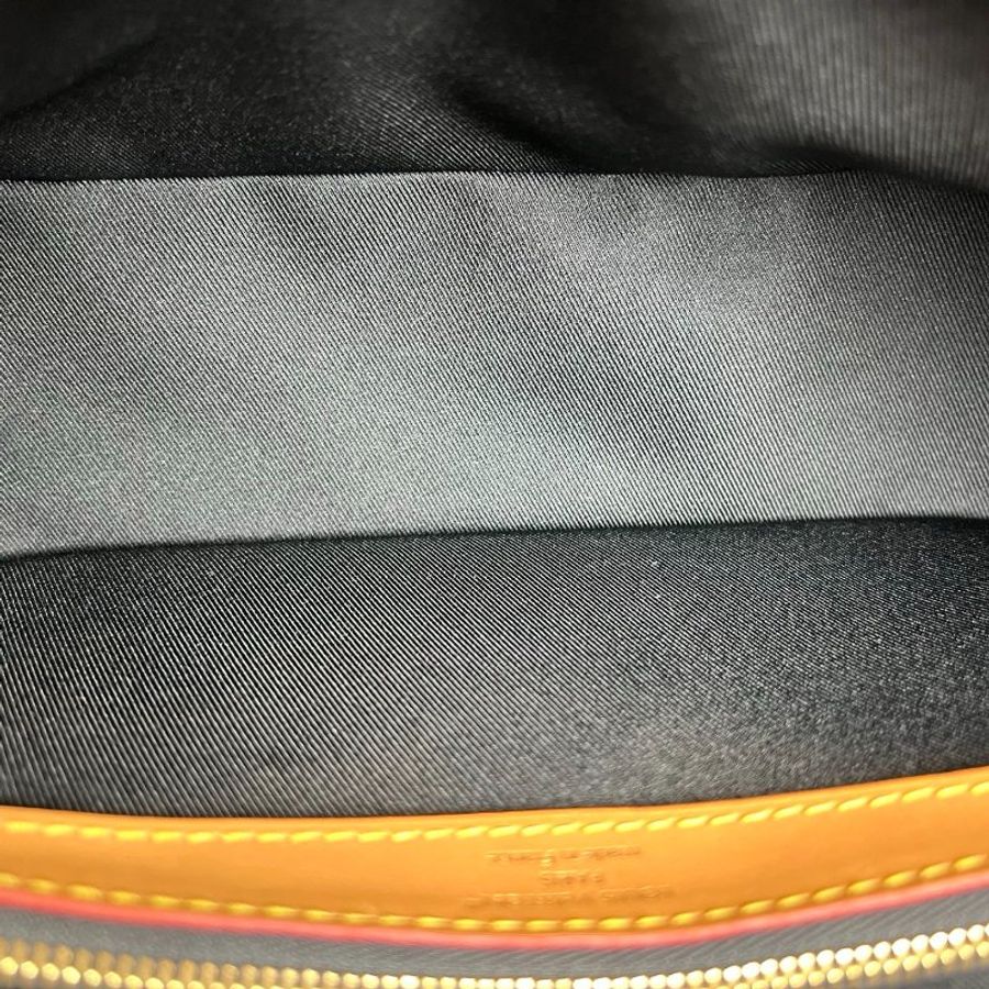 LV M45985/晶片款 老花DIANE法棍包 黑背帶-8