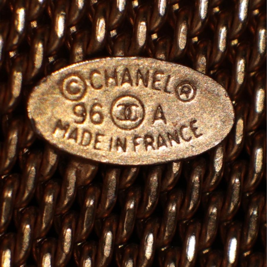 Chanel 96年重工素金编织红绿琉璃腰带-16