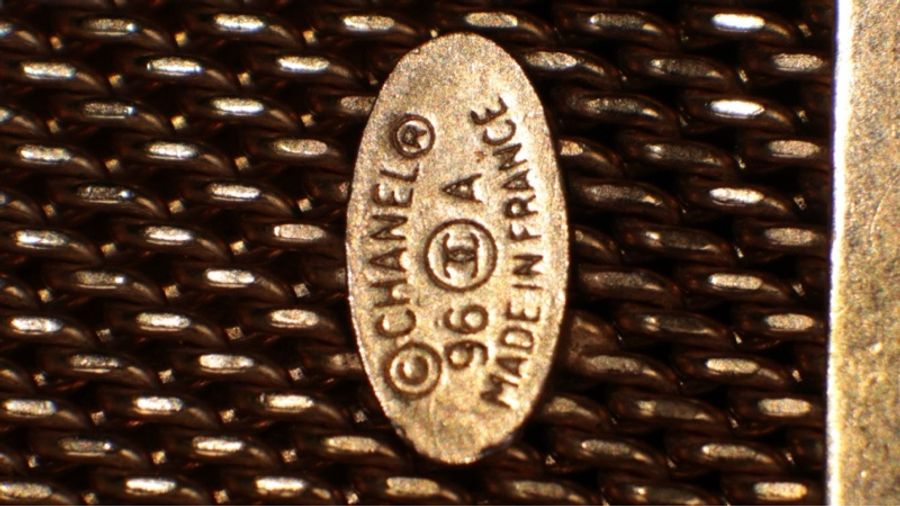 Chanel 96年重工素金编织红绿琉璃腰带-18