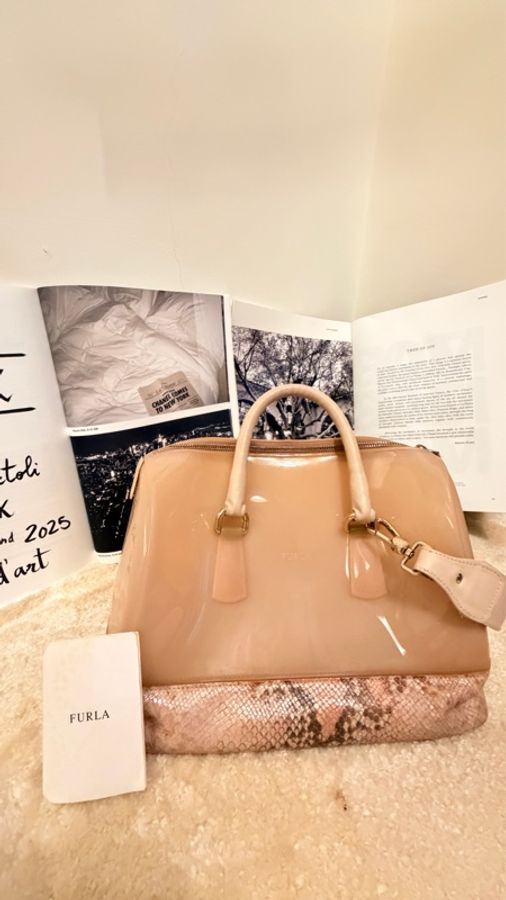 Furla candy 粉紅果凍包-0