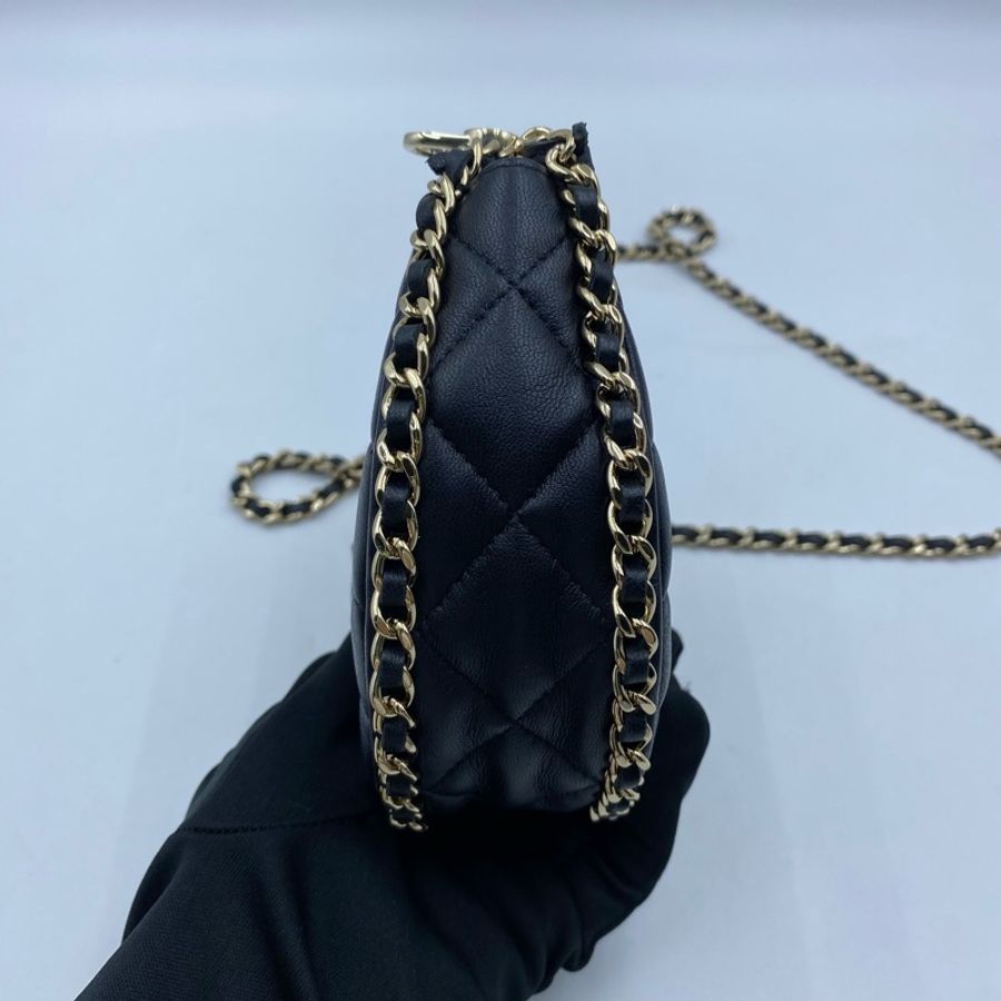 Chanel香奈兒 23P 月亮流浪Hobo mini包 尺寸:14*5.5*11.5 配件:無附件 。-5