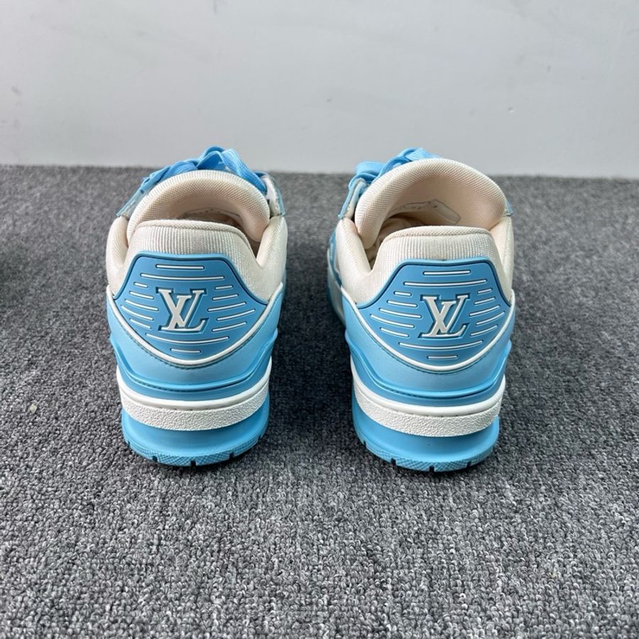 Louis Vuitton 路易威登 LV Trainer天空藍 北卡藍 休閒板鞋/41碼-5