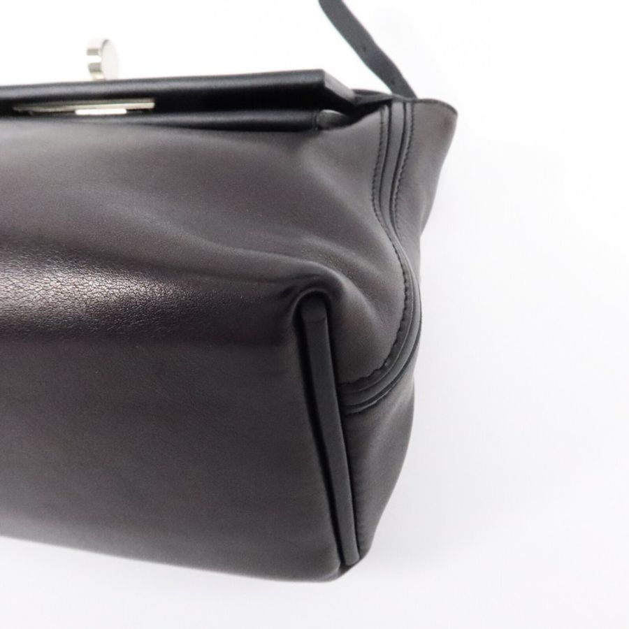 HERMES Volupto皮革24/24 Mini手挽肩背兩用袋Noir-9