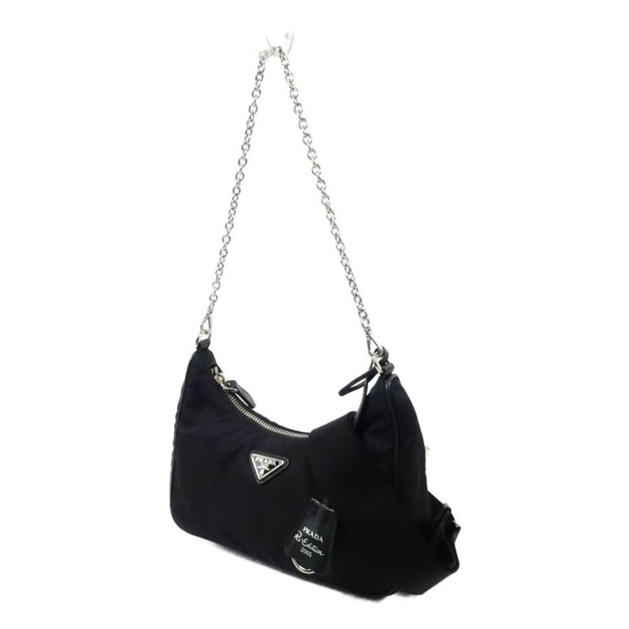 PRADA 尼龍Re-Edition 2005銀扣手挽肩背兩用袋-2