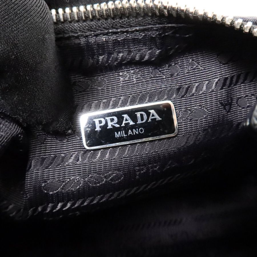 PRADA 尼龍Re-Edition 2005銀扣手挽肩背兩用袋-4