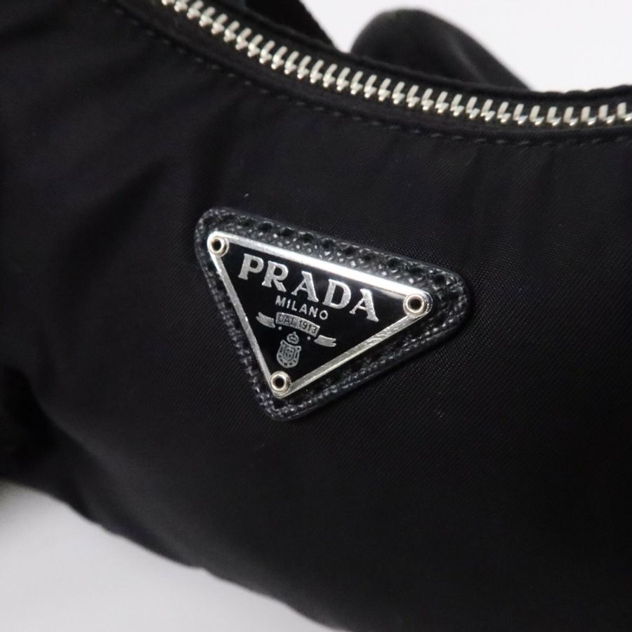 PRADA 尼龍Re-Edition 2005銀扣手挽肩背兩用袋-5