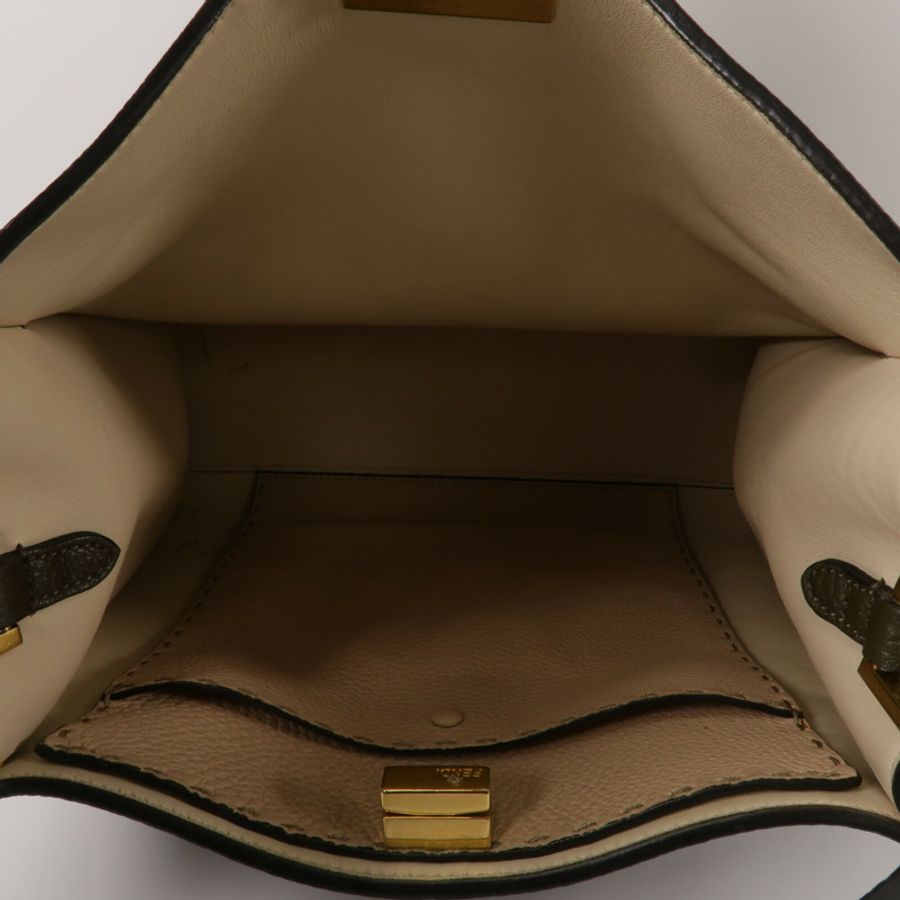 FENDI 牛皮皮革Peekaboo X-Lite手挽肩背兩用袋-4