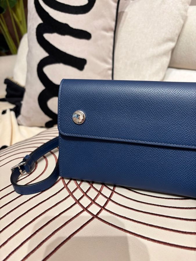 Hermes Snap Wallet Pochette Stamp K-2