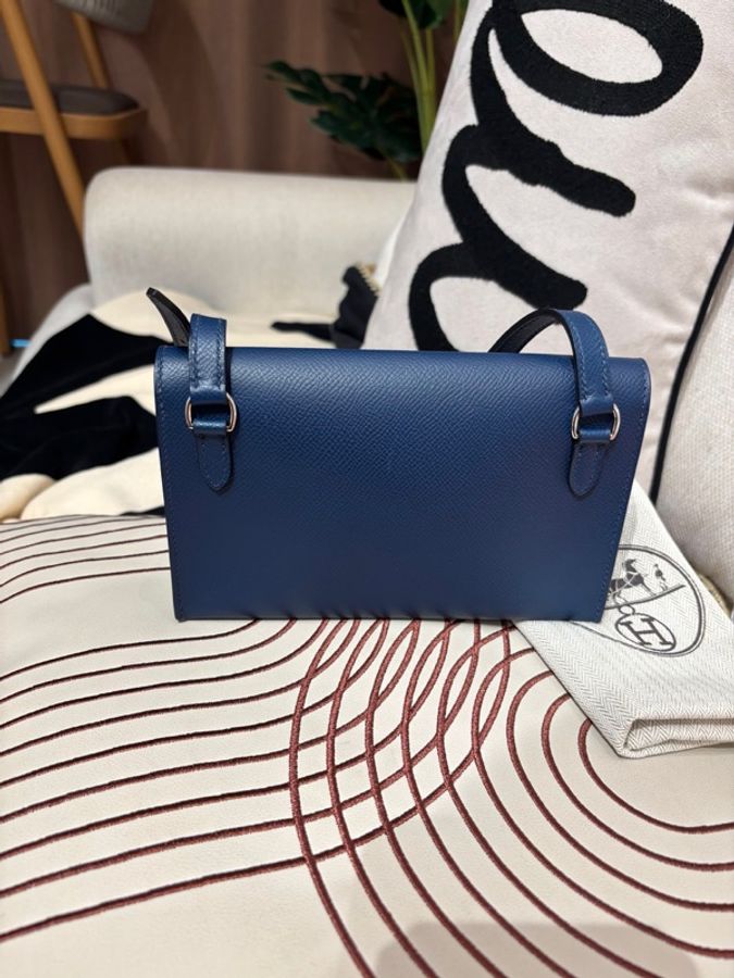 Hermes Snap Wallet Pochette Stamp K-3