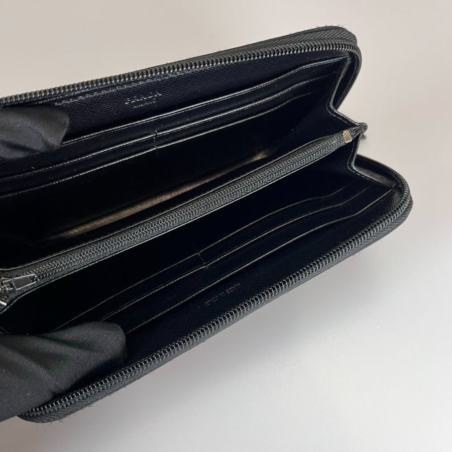 PRADA M506 黑尼龍帆布長夾-4