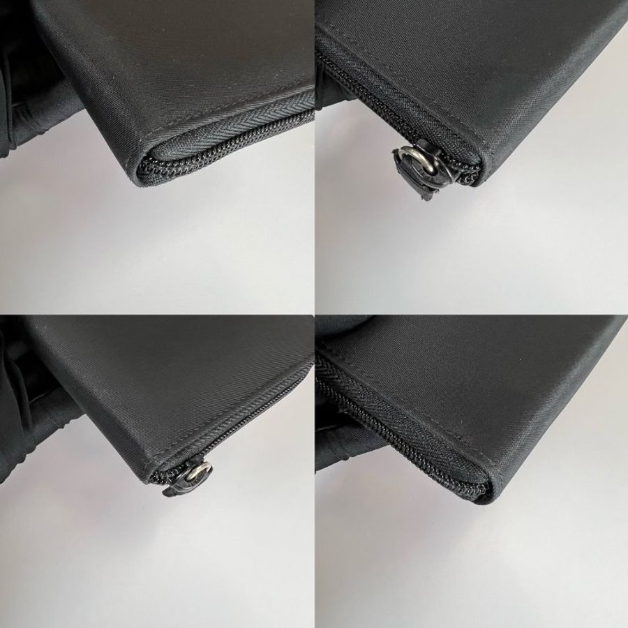 PRADA M506 黑尼龍帆布長夾-8