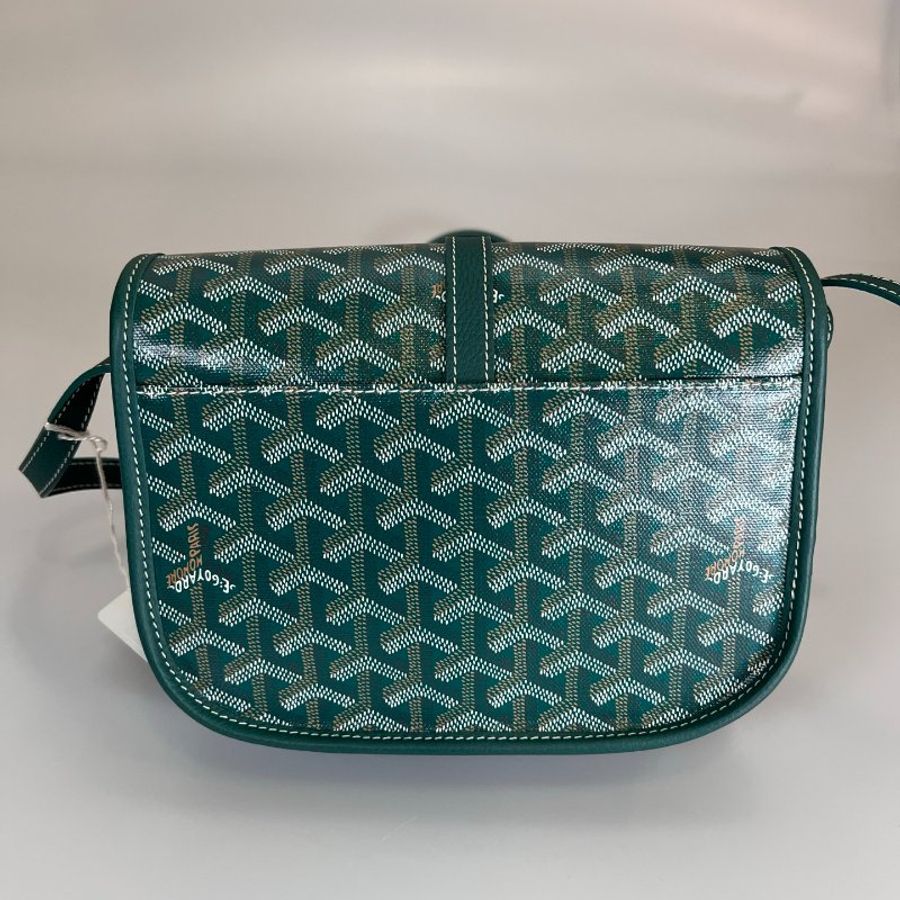 GOYARD 020246 綠老花 Belvédère PM 郵差包-1