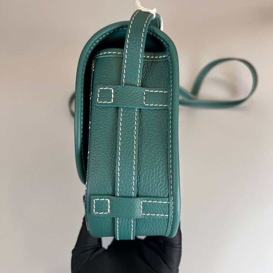 GOYARD 020246 綠老花 Belvédère PM 郵差包-3