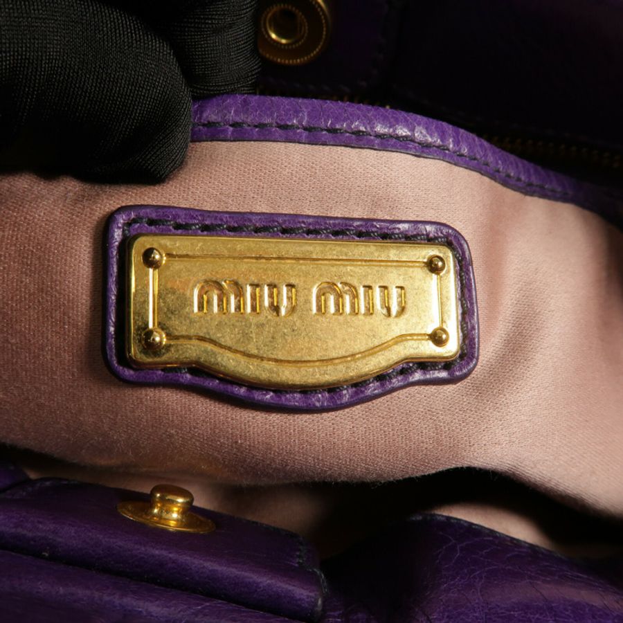 Miu Miu 牛皮皮革Shoulder Bag手挽肩背兩用袋-5