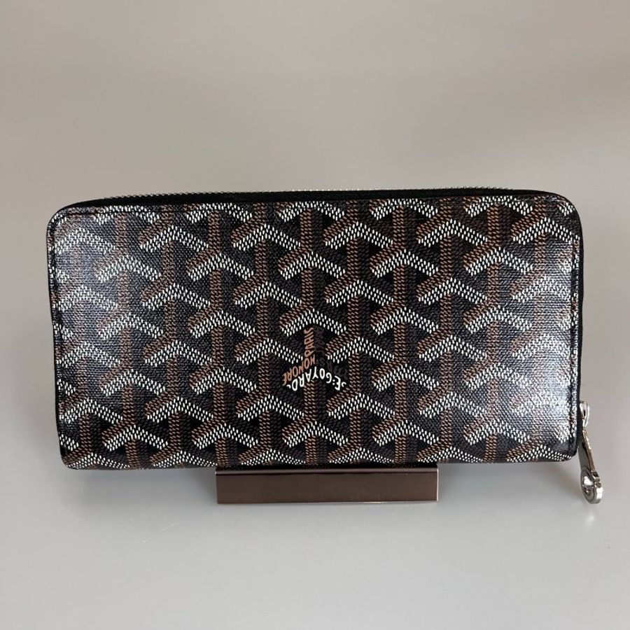 GOYARD 020196 黑老花ㄇ拉長夾-1