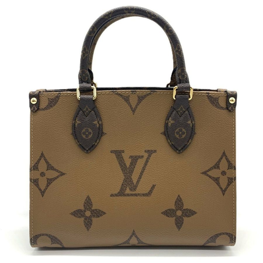 路易威登 OnTheGo PM 手提包 M46373 棕色 Monogram 反面帆布 LOUIS VUITTON-1