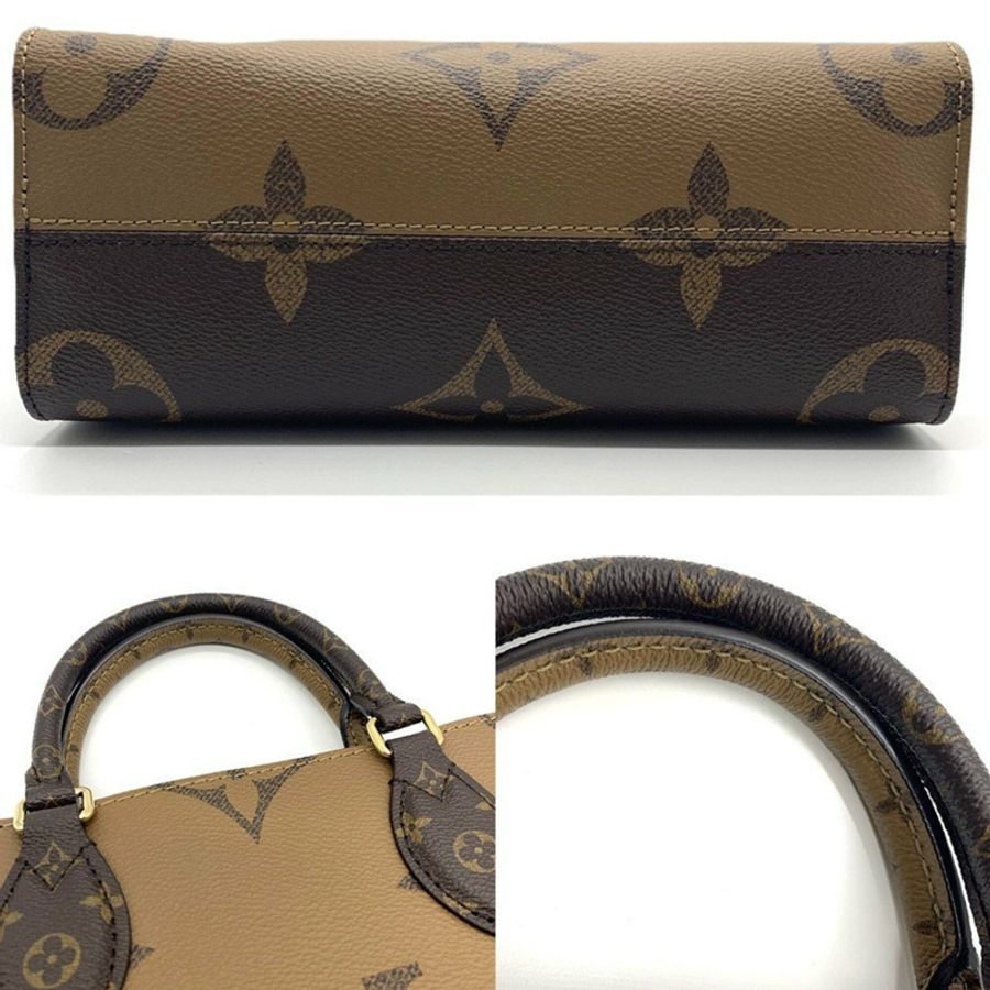 路易威登 OnTheGo PM 手提包 M46373 棕色 Monogram 反面帆布 LOUIS VUITTON-4