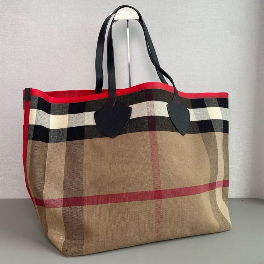 ✨Burberry|超大號托特包經典格紋|98新-2