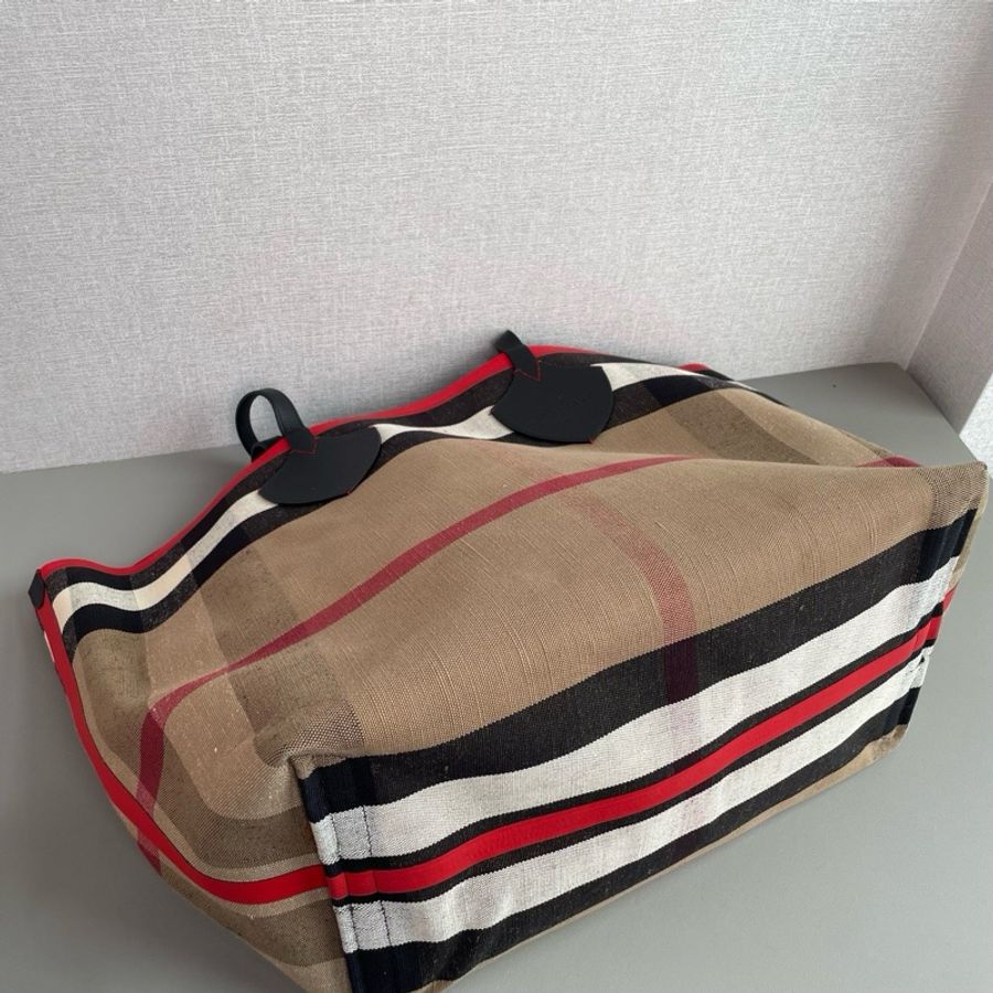 ✨Burberry|超大號托特包經典格紋|98新-5