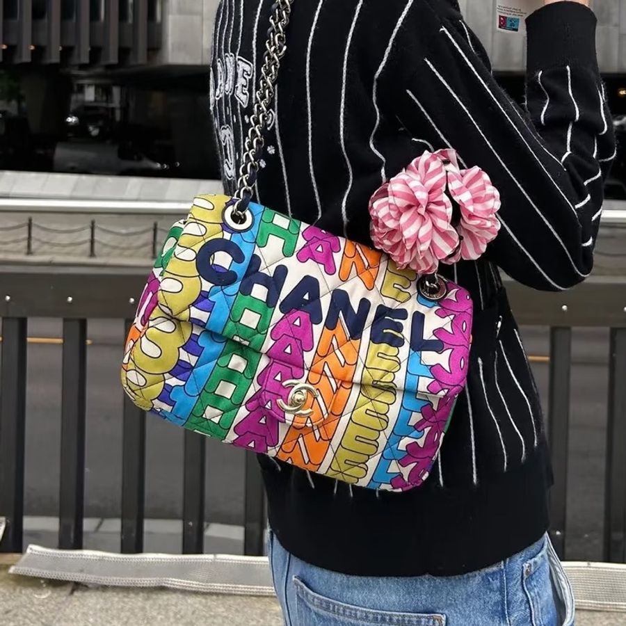 💎Chanel香奈兒|21K彩虹限量款CF|中號|98新芯片款-0