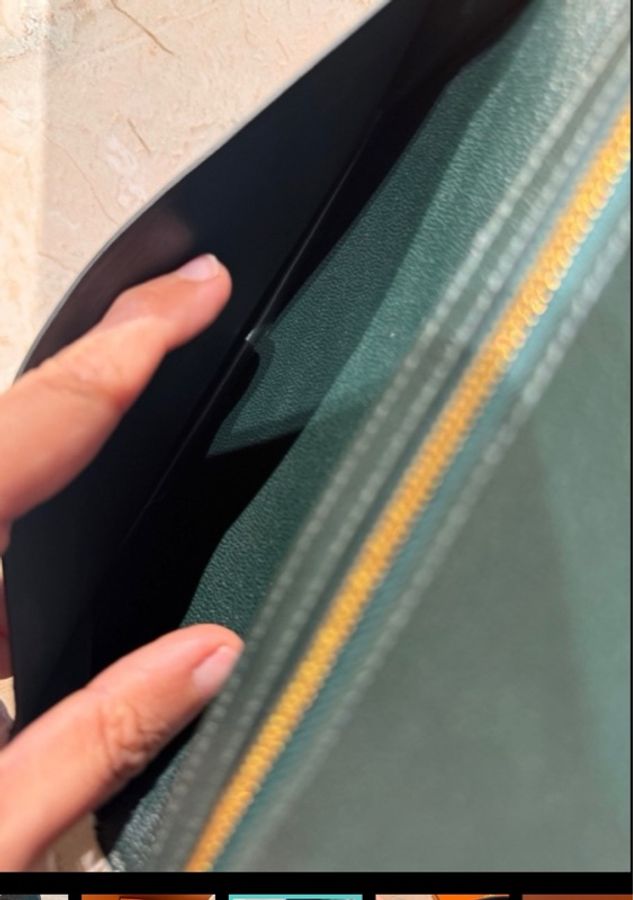 Hermès 愛馬仕 Bearn牛皮長錢包H扣 深綠色 長19cmX10cm-11