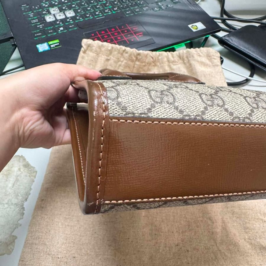 Gucci 復古琴譜包 托特包 斜背包 風琴包-12
