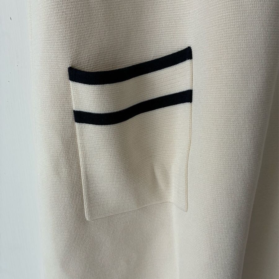 Gucci 米白學院風連身裙👗L號-6