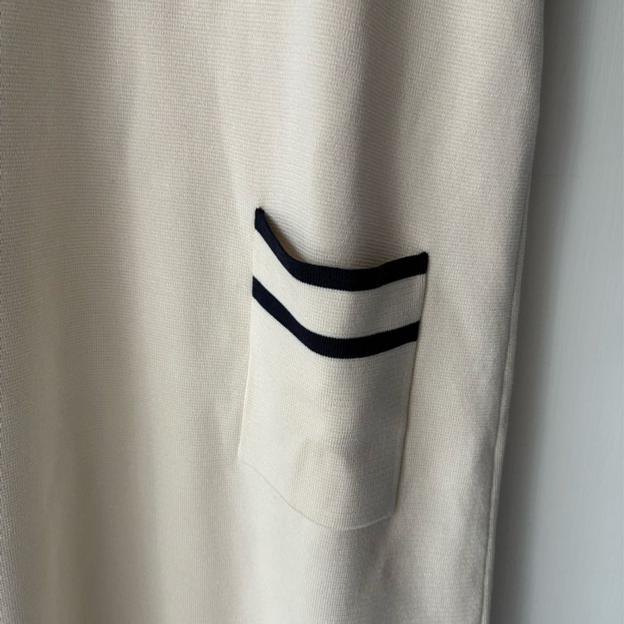 Gucci 米白學院風連身裙👗L號-7