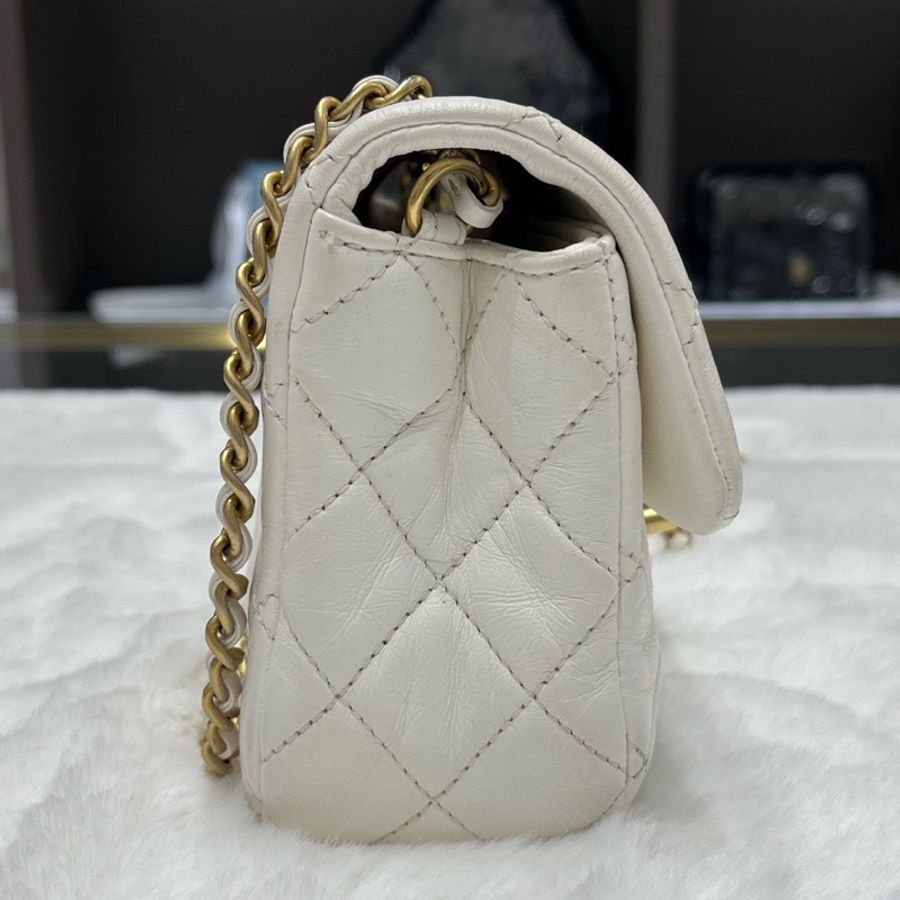 chanel香奈兒單肩包 香奈兒/Chanel 單肩包 金球大mini 31開 羊皮-2