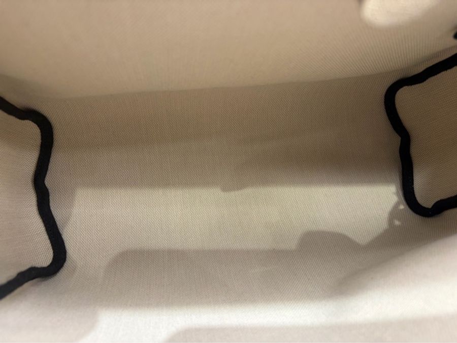 Hermes愛馬仕 herbag 31 冰川白帆布 拼 黑色銀扣 手提單肩斜挎包 U刻(缺皮牌掛件)。。-7