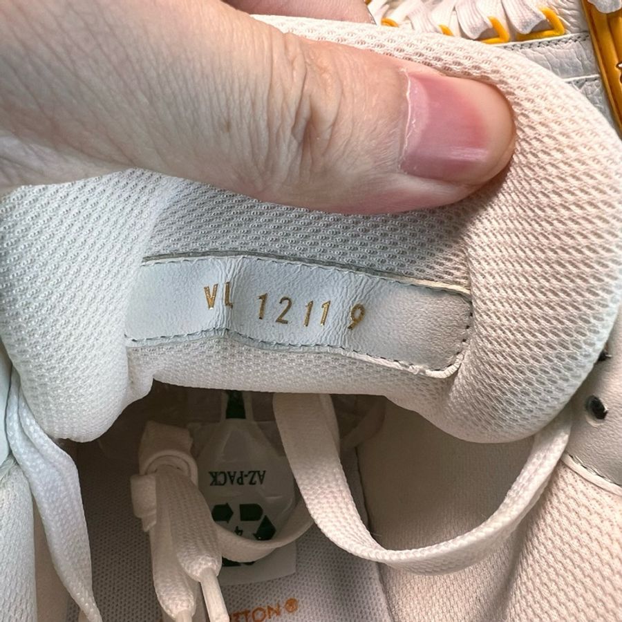 Louis Vuitton路易威登 trainer 白黃牛仔 UK9碼,43碼-6