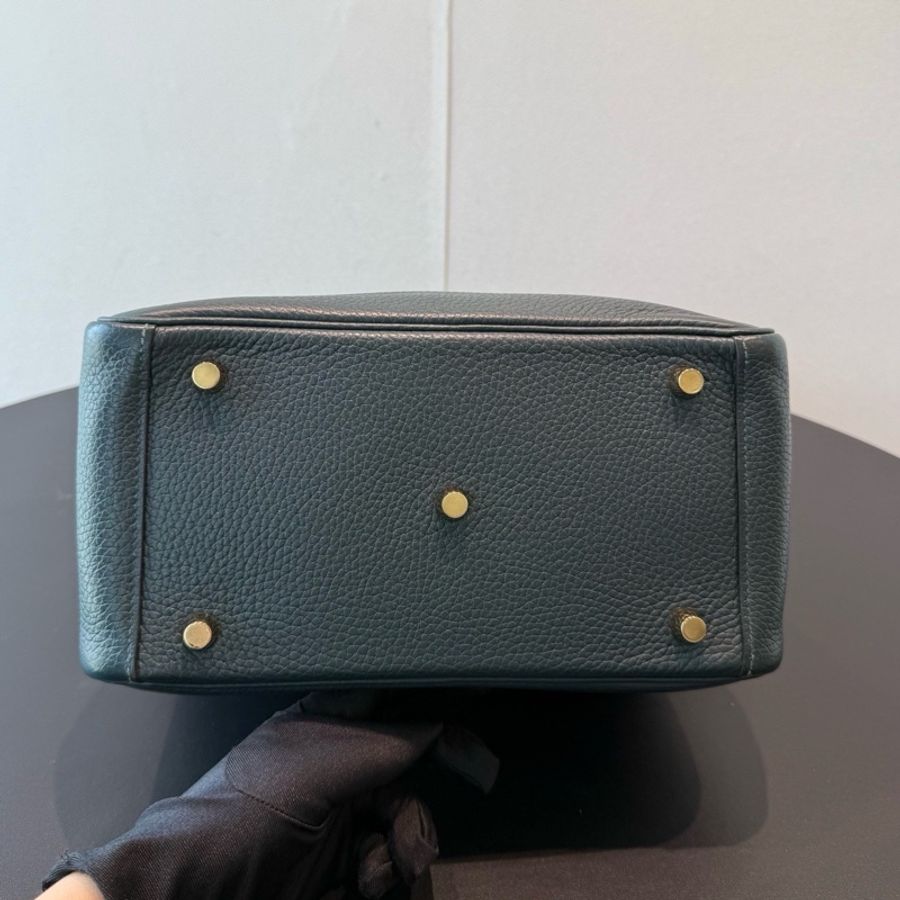 Hermes愛馬仕lindy26 松柏綠金扣,d刻-5