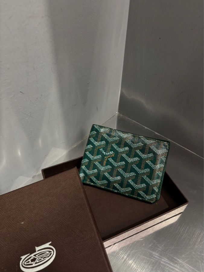 Goyard 綠色八卡短夾錢包 |Classic Trend CT精品|台北東區實體-0