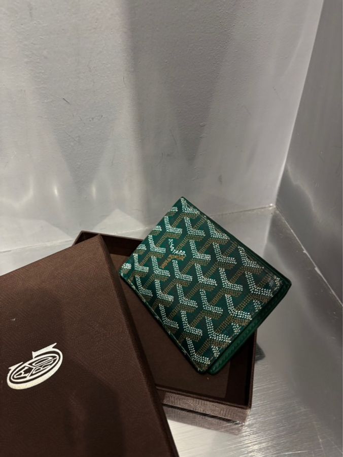 Goyard 綠色八卡短夾錢包 |Classic Trend CT精品|台北東區實體-1