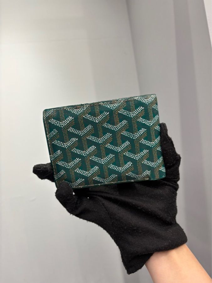 Goyard 綠色八卡短夾錢包 |Classic Trend CT精品|台北東區實體-5