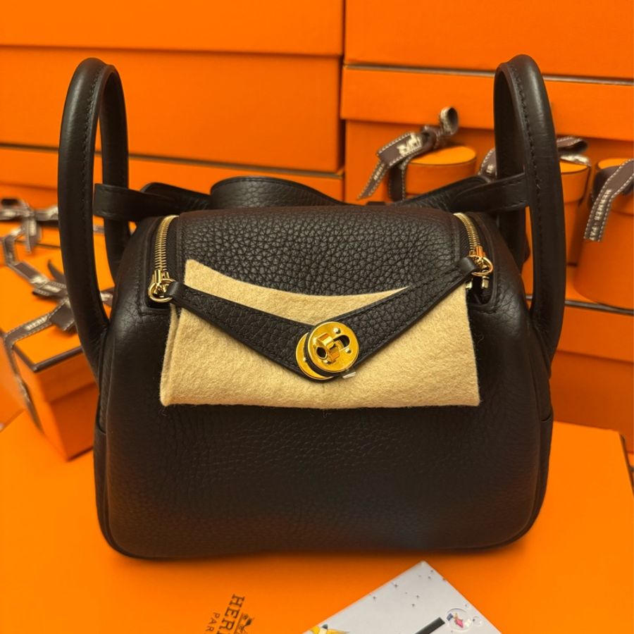 Hermes Mini Lindy 一代 黑金U刻 🖤 近全新 閒置沒有使用過-0